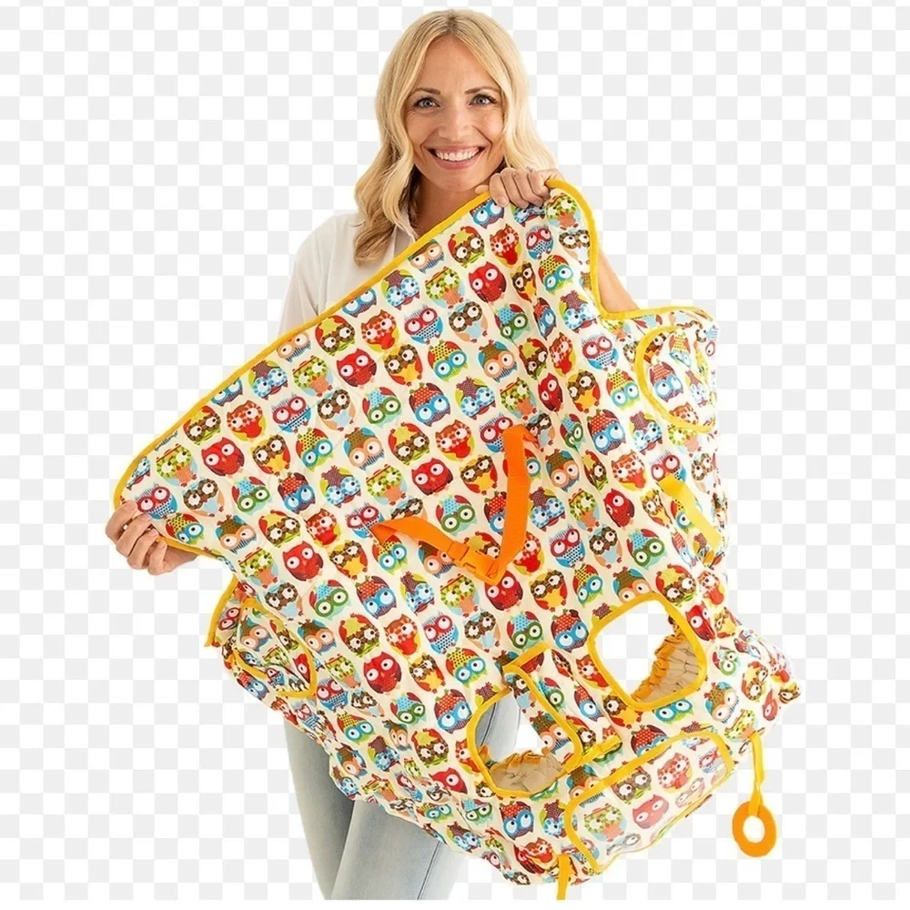 Colorful Owl Shopping Cart Cover